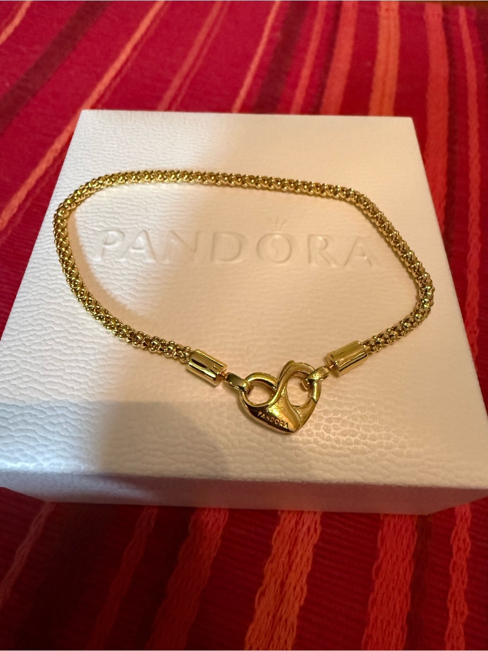 Pandora Moments Studded Chain Bracelet in 14K gold plating